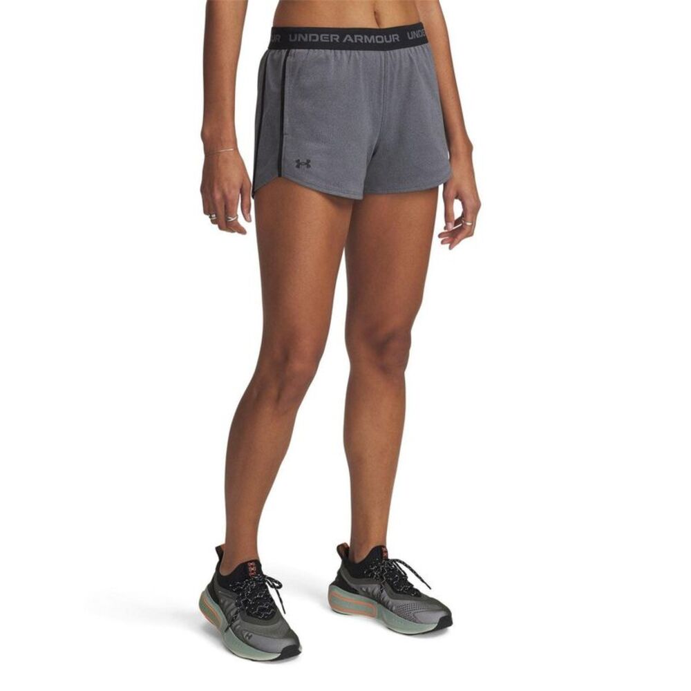 Under Armour Womens/Ladies Play Up 2 in 1 Shorts / Rock/Black